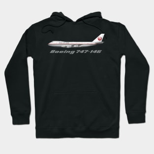 Japan Airlines 747-100 Tee Shirt Version Hoodie